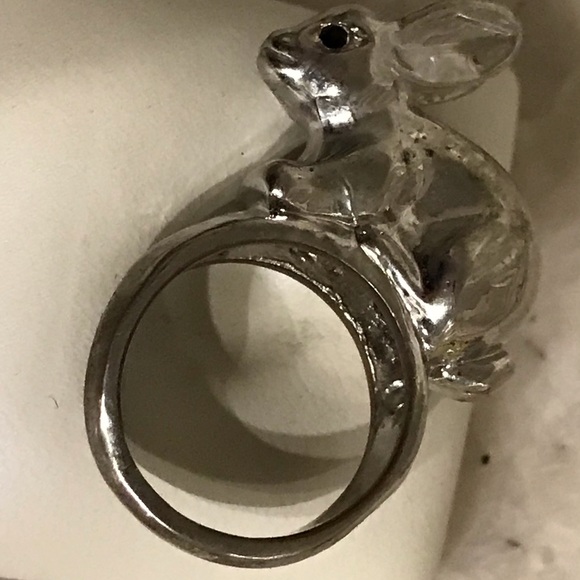 Silver Tone Rabbit 🐇 Ring - Picture 8 of 10